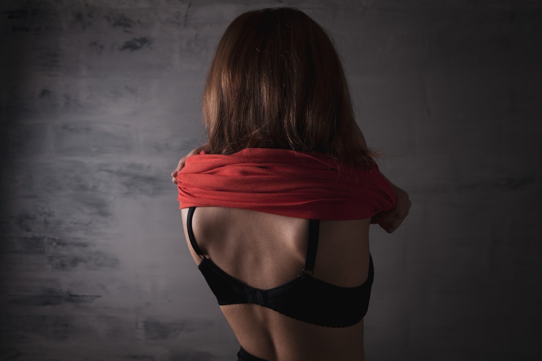 Photo red hair clothes